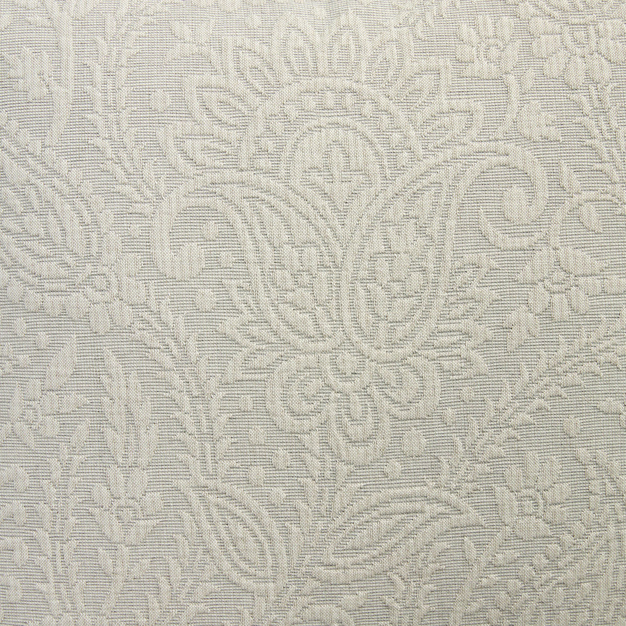 Madeleine Grey Paisley Jacquard Cotton Cushion
