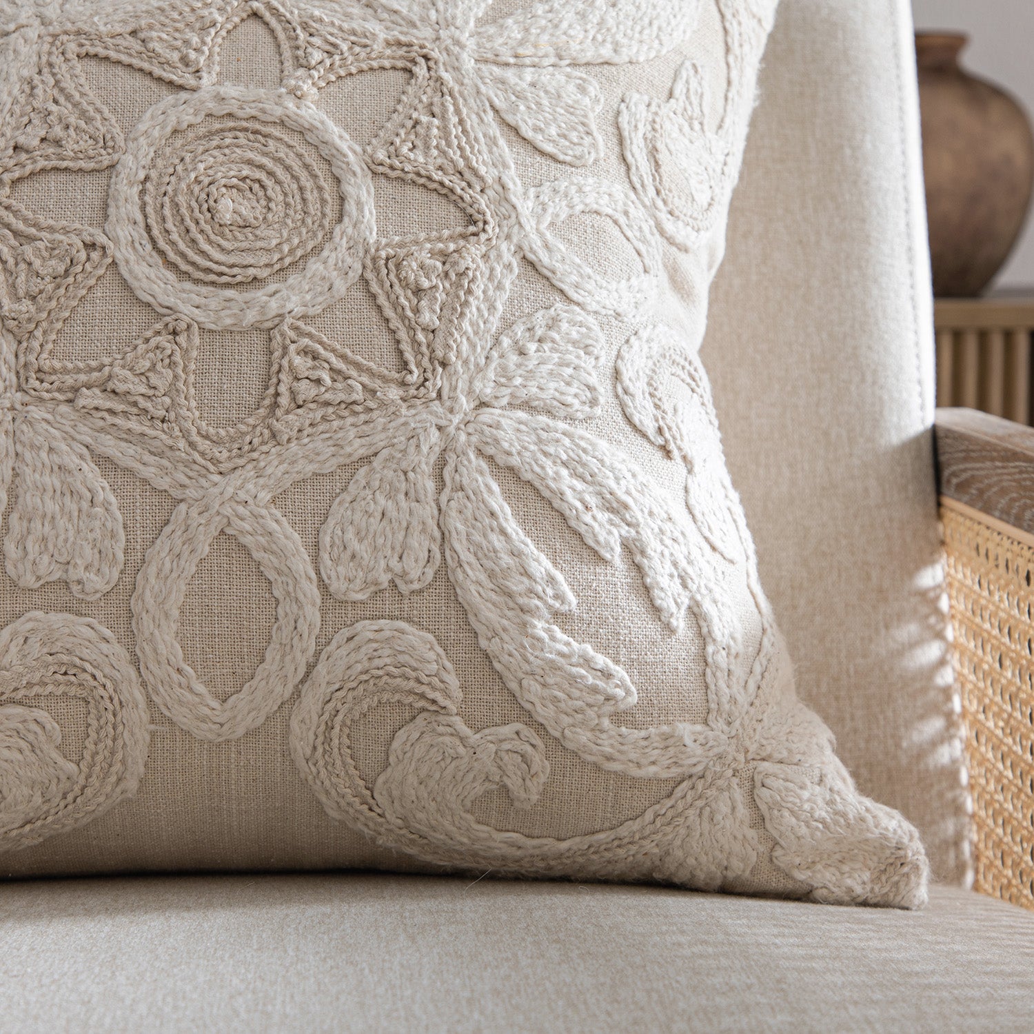 Maison Neutral Rosanna Cushion