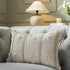 Maison Neutral Sophia Jute Lace Embroidered Cushion - daals