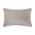 Maison Taupe Floral Quilted Cotton Velvet Cushion - daals
