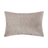 Maison Taupe Floral Quilted Cotton Velvet Cushion