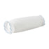 Margot Bluebell Blue Scallop Linen Blend Bolster Cushion - daals