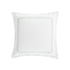 Milano Sea Spray Green Knot Embroidered Cotton Cushion - daals