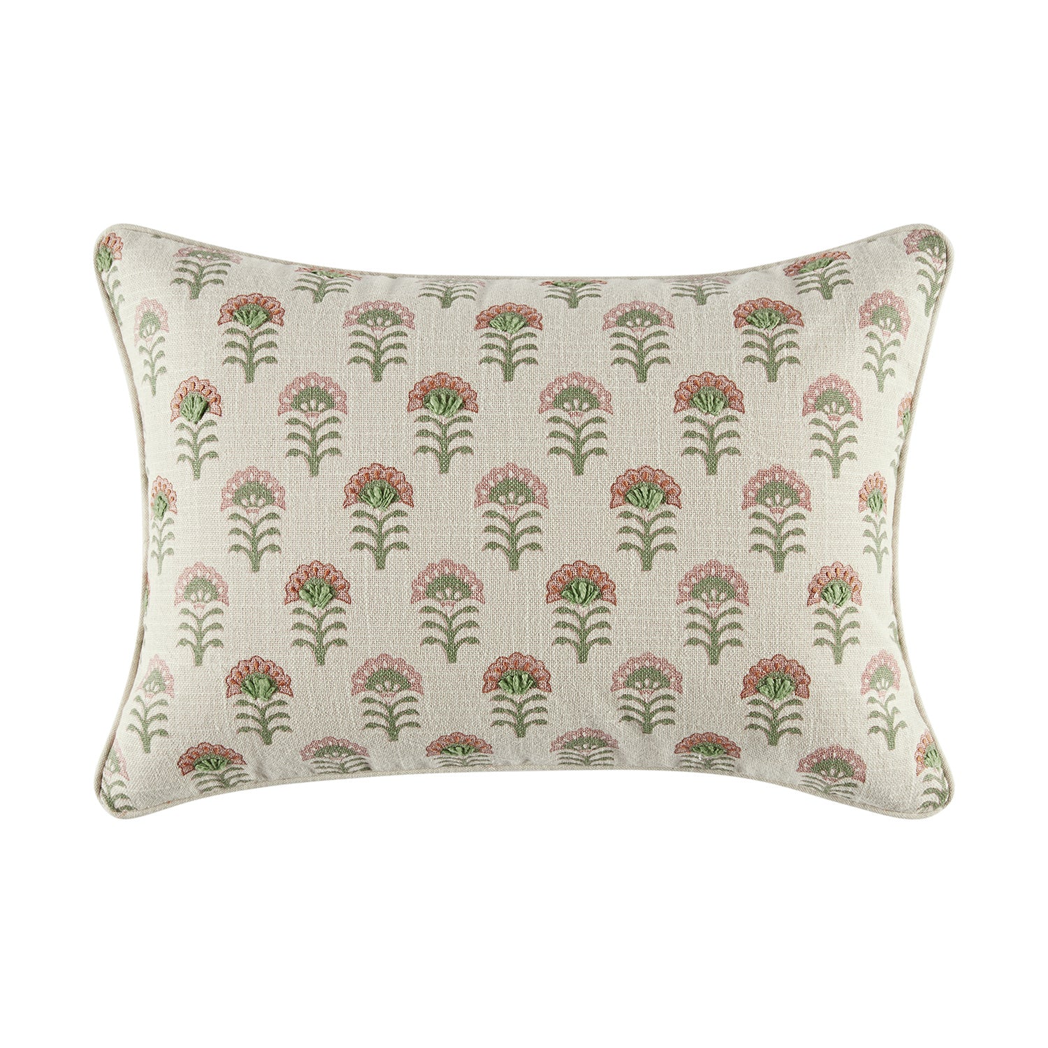 Nazaar Kaleido Bloom Cotton Duck Rectangular Cushion