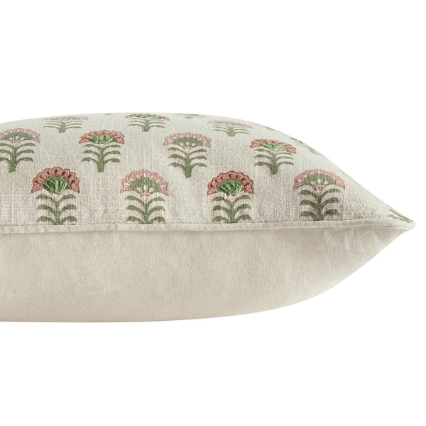 Nazaar Kaleido Bloom Cotton Duck Rectangular Cushion - daals