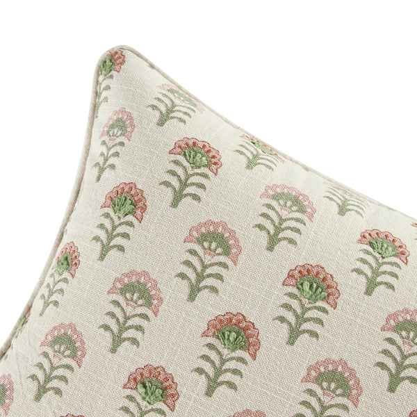 Nazaar Kaleido Bloom Cotton Duck Rectangular Cushion - daals
