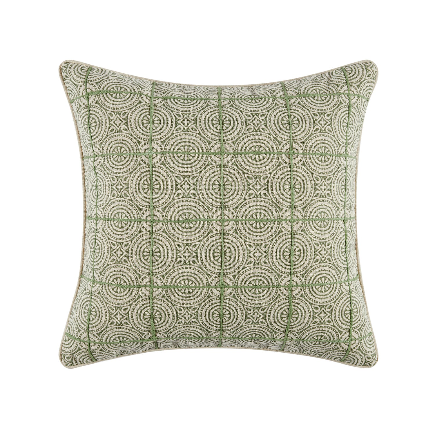 Nazaar Green Botanic Tessela Cushion