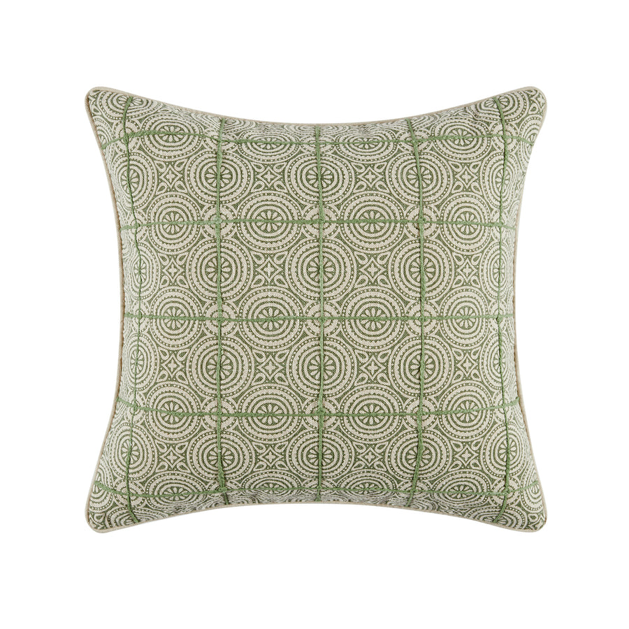 Nazaar Green Botanic Tessela Cushion