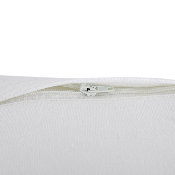 Paloma Burnt Terracotta Orange & Blue Floral Embroidered Cotton Cushion