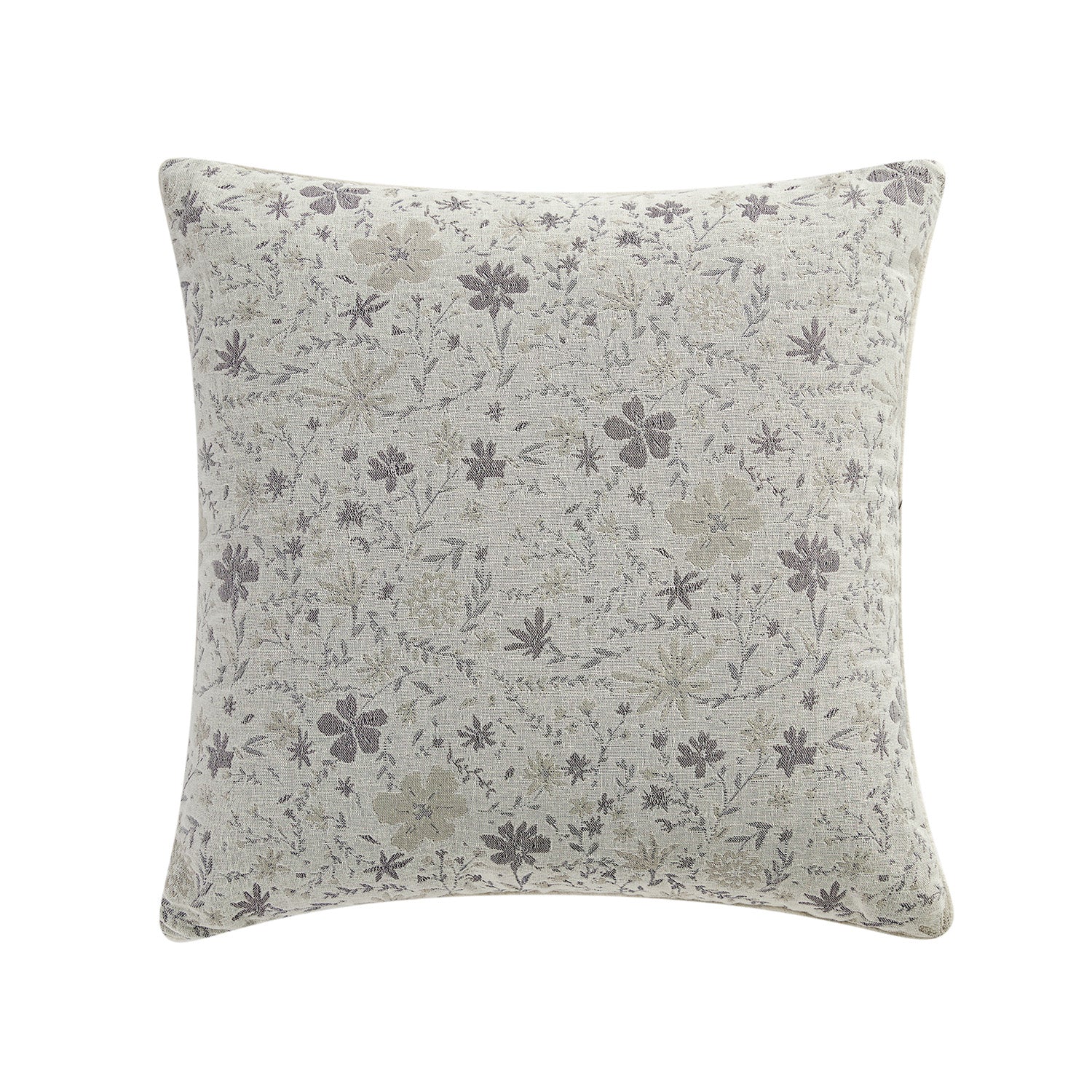 Penelope Grey Ditsy Floral Jacquard Cotton Cushion