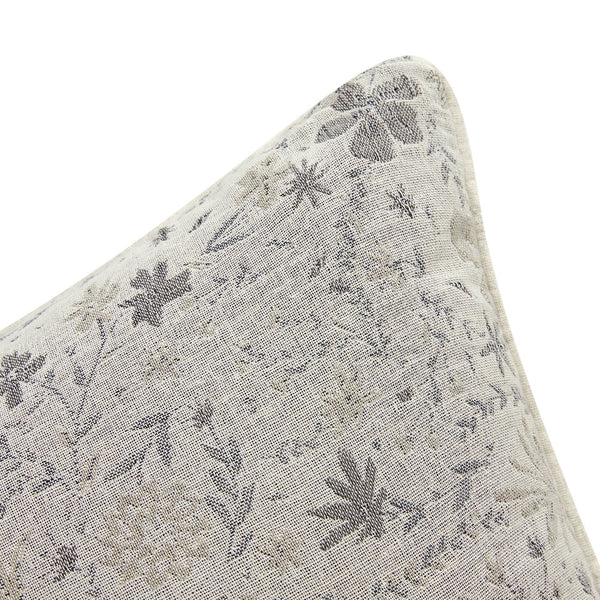 Penelope Grey Ditsy Floral Jacquard Cotton Cushion