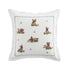 Whimsical Animals Playful Pooches Hand Embroidered Cushion - daals