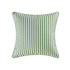 Portico Green Stripe Indoor Outdoor Square Cushion - daals