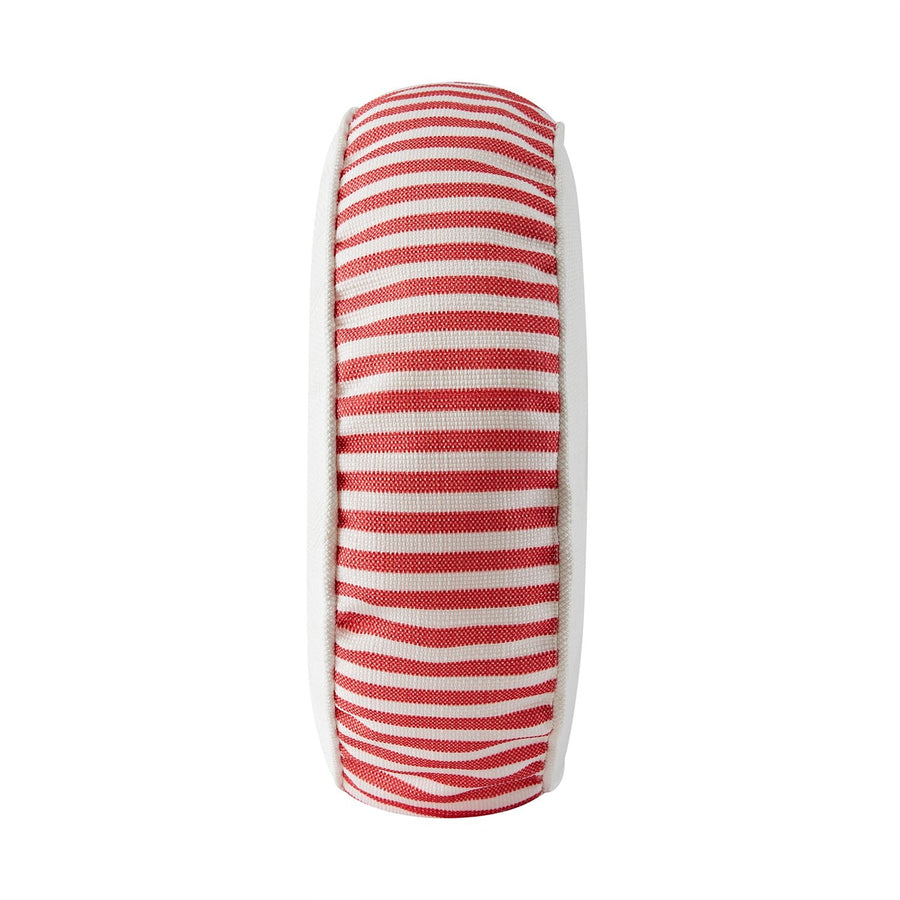 Portico Rust Stripe Indoor Outdoor Round Cushion - daals