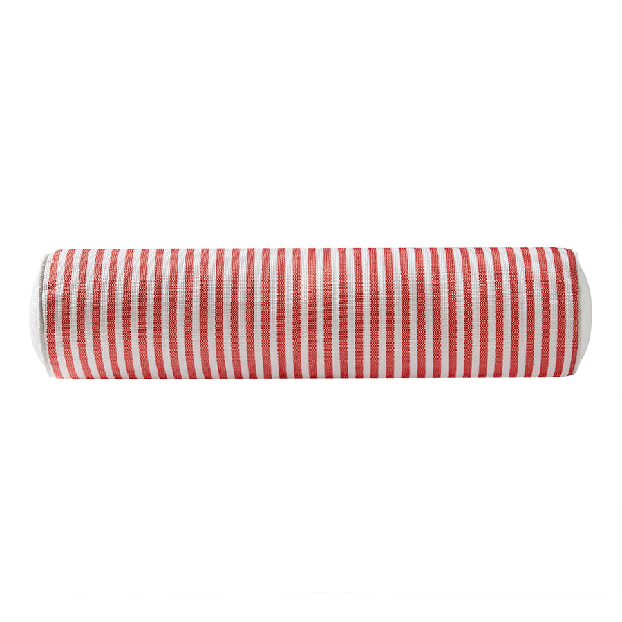 Portico Rust Stripe Indoor Outdoor Bolster Cushion