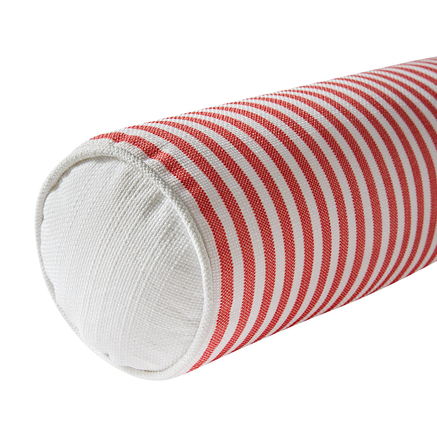Portico Rust Stripe Indoor Outdoor Bolster Cushion