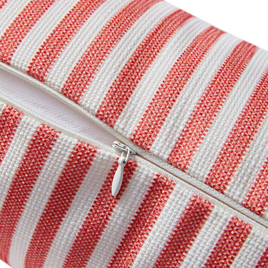 Portico Rust Stripe Indoor Outdoor Bolster Cushion