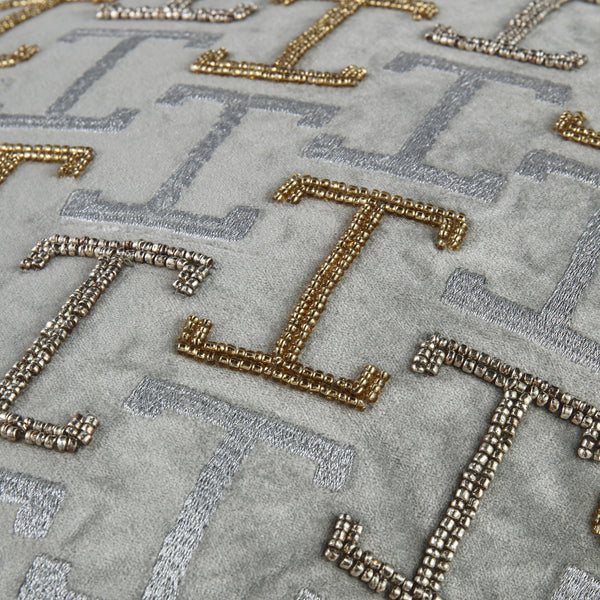 Luxe Collection Reina Hand Beaded Cushion - daals