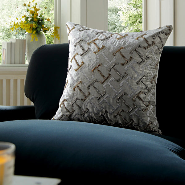 Luxe Collection Reina Hand Beaded Cushion - daals