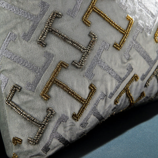 Luxe Collection Reina Hand Beaded Cushion - daals