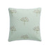 Meadow Seafoam Green Sprig Embroidered Linen Blend Cushion