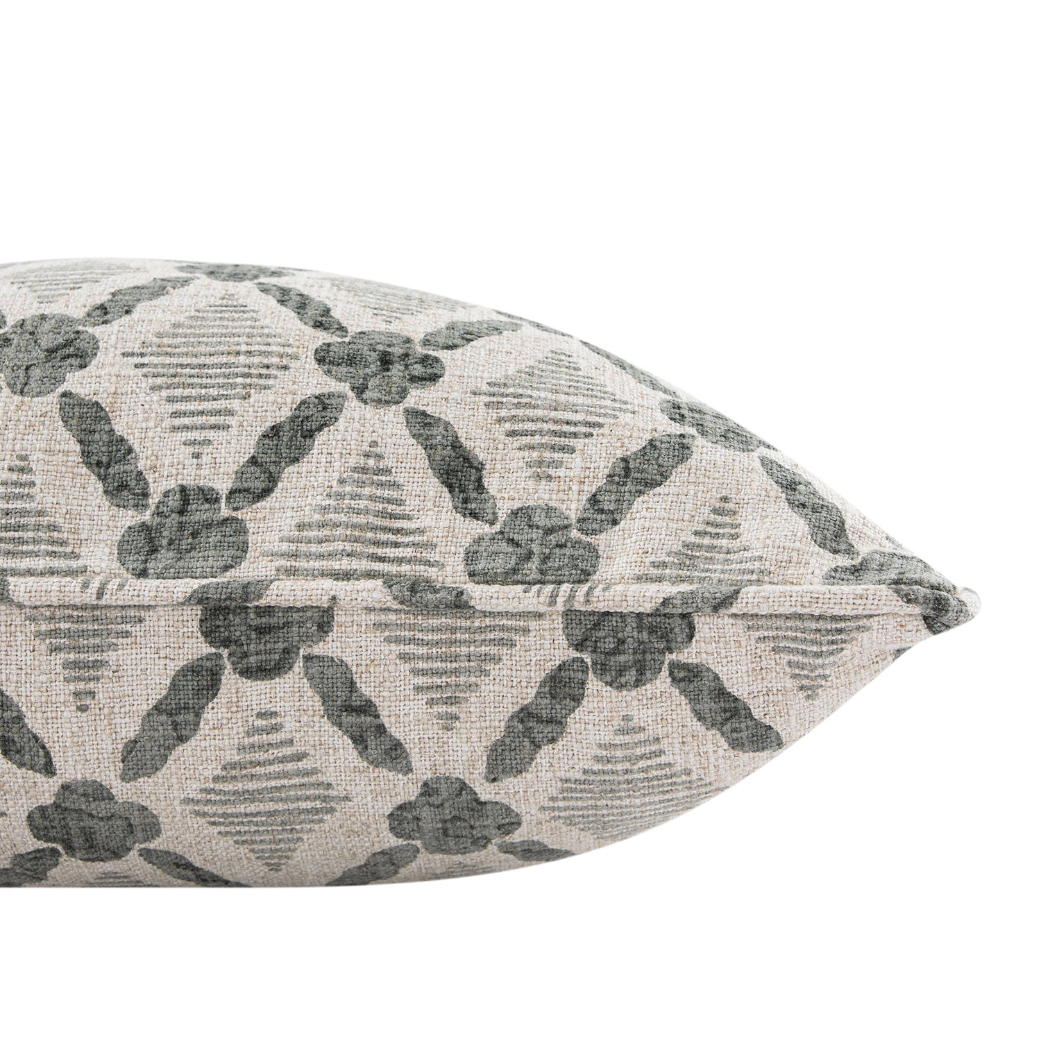 Tessera Glacier Grey Luxury Linen Cushion