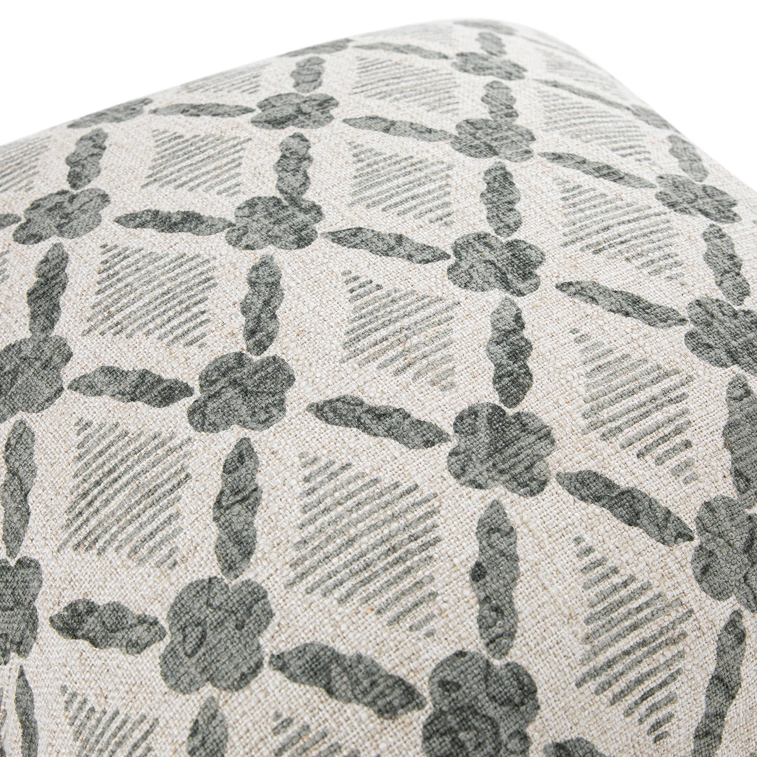 Tessera Glacier Grey Luxury Linen Cushion