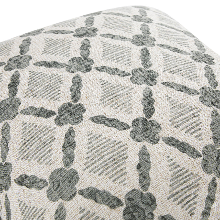 Tessera Glacier Grey Luxury Linen Cushion