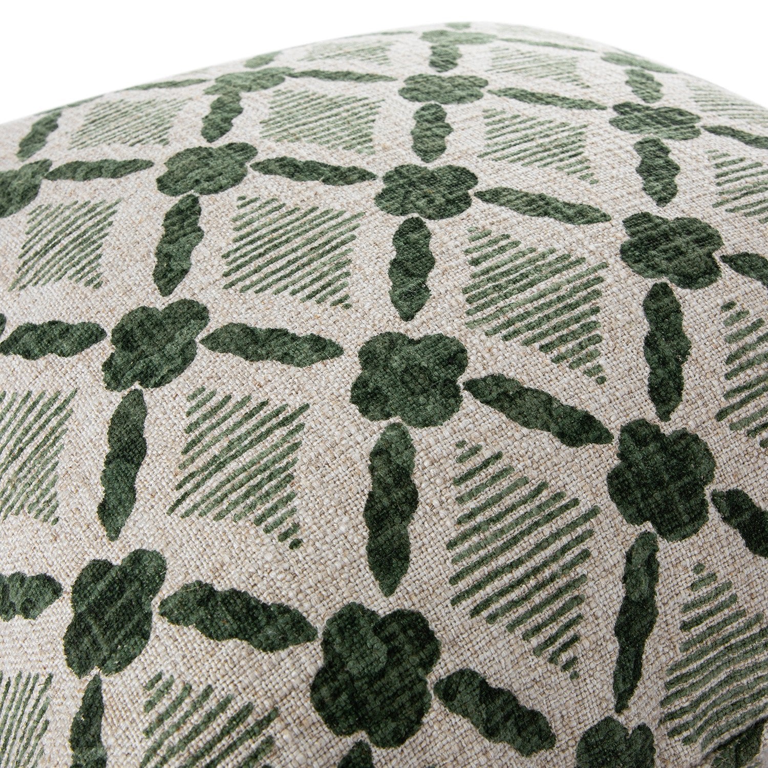 Tessera Spruce Green Luxury Linen Cushion