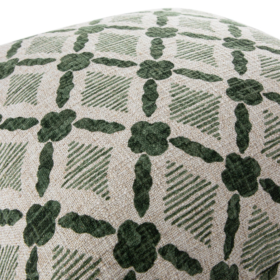 Tessera Spruce Green Luxury Linen Cushion