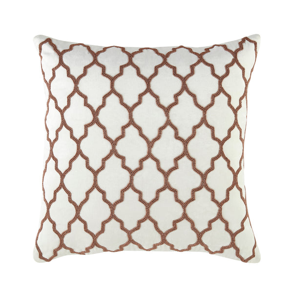 Luxe Collection Trellis Hand Beaded Cushion