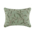 Willow Sage Green Botanic Haven Embroidered Rectangular Cushion - daals
