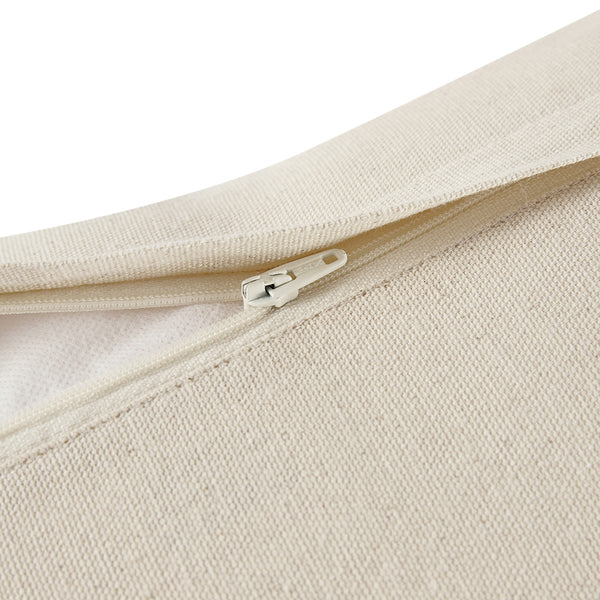 Willow Cream Meadowsweet Floral Embroidered Rectangular Cushion - daals
