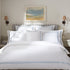 Belvedere Royal Blue Cord Embroidered 300 Thread Count Cotton Percale Duvet Set - daals