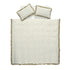 Darcy Floral Olive Green Ruffle Linen Blend Duvet Set - daals