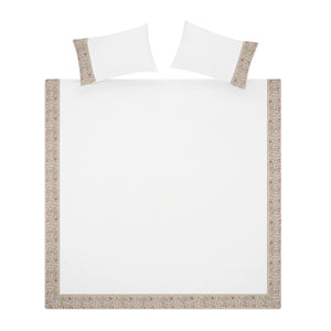 Evelyn Wildflower Embroidered 300 Thread Count Cotton Percale Duvet Set