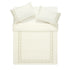 Gabrielle Ivory Leaf Embroidered 600 Thread Count Cotton Sateen Duvet Set - daals