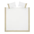 Jasmina White Floral Embroidered 300 Thread Count Cotton Percale Duvet Set - daals
