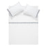 Kingsbury Navy & Powder Blue Heritage Embroidered 600 Thread Count Cotton Sateen Duvet Set - daals