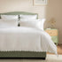 Margot Pistachio Green Embroidered Scallop 300 Thread Count Cotton Percale Duvet Set - daals
