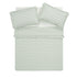 Matilda Sage Green Gingham Ruffle Linen Blend Duvet Set - daals