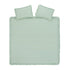 Matilda Seafoam Green Ruffle Linen Blend Duvet Set - daals