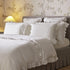 Matilda White Ruffle Linen Blend Duvet Set - daals
