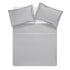 Valentina Grey Floral Embroidered 600 Thread Count Cotton Sateen Duvet Set - daals