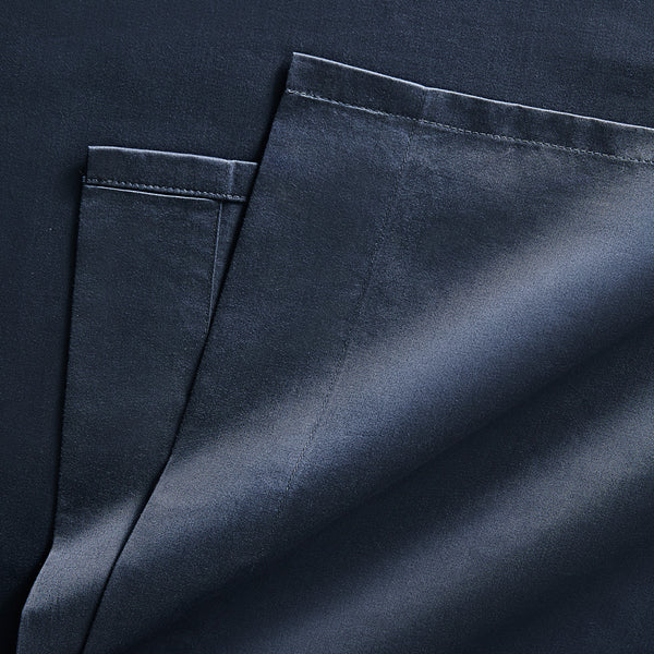 Hotel Collection 600 Thread Count Cotton Sateen Flat Sheet - Navy
