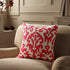 Ikat Collection Fuchsia Hand Embroidered Cushion - daals