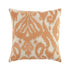 Ikat Collection Papaya Orange Hand Embroidered Cushion - daals