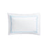 Belvedere Royal Blue Cord Embroidered 300 Thread Count Cotton Percale Oxford Pillowcases - Pair - daals