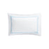 Belvedere Royal Blue Cord Embroidered 300 Thread Count Cotton Percale Oxford Pillowcases - Pair