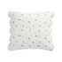Darcy Rose Ivory White Scallop Quilted Linen Blend Continental Square Pillowcases - Pair - daals